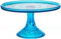 Mosser Glass 171CPColonialBlue Queen Set 171 Cake Plate Cake Stand Colonial Blue