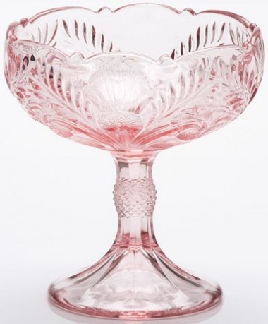 Mosser Glass 179712COMRose Inverted Thistle Set 179 Compote Small Rose