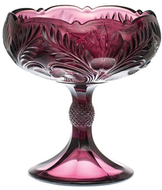 Mosser Glass 179COMAmethyst Inverted Thistle Set 179 Compote Large Amethyst