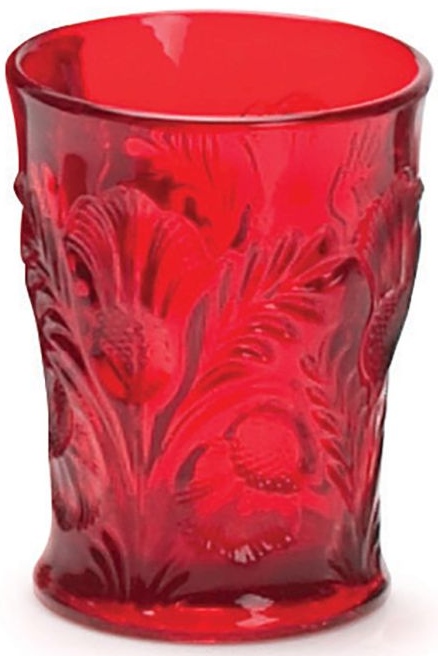 Mosser Glass 179TRRed Inverted Thistle Set 179 Tumbler Red