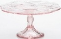 Mosser Glass 179CPRose Inverted Thistle Set 179 Cake Plate Large Cake Stand Rose