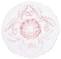 Mosser Glass 179PLRose Inverted Thistle Set 179 Platter Rose