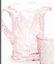 Mosser Glass 179PRRose Inverted Thistle Set 179 Pitcher Rose