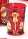 Mosser Glass 179TRRedDec Inverted Thistle Set 179 Tumbler Red Decorated