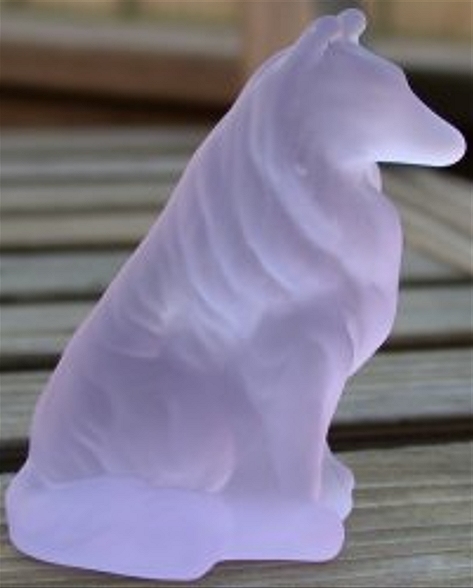 Special Sale 193AlexandriteStn Mosser Glass 193 Collie Alexandrite Satin - The Collector's Addition Exclusive