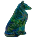 Special Sale SALE193HunterGreenCarn Mosser Glass 193HunterGreenCarn Dog Collie 193 Hunter Green Carnival - Special Run