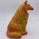 Mosser Glass 193PumpkinStn Dog Collie 193 Pumpkin Satin