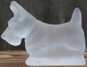 Mosser Glass 196CrystalStn Dog Scottie 196 Crystal Satin