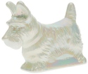 Mosser Glass 196MilkCarn Dog Scottie 196 Milk Carnival