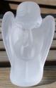 Mosser Glass 211CrystalStn Praying Angel 211 Crystal Satin