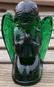 Mosser Glass 211HunterGreen Praying Angel 211 Hunter Green