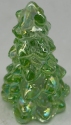 Mosser Glass 218AppleGreenCarn Christmas Tree Tall 218 Apple Green Carnival