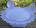 Mosser Glass 230AlexandriteStn Hen on Nest 3 Inch Salt 230 Alexandrite Satin EXCLUSIVE