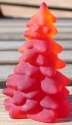 Mosser Glass 232RedStn Christmas Tree Small 232 Red Satin