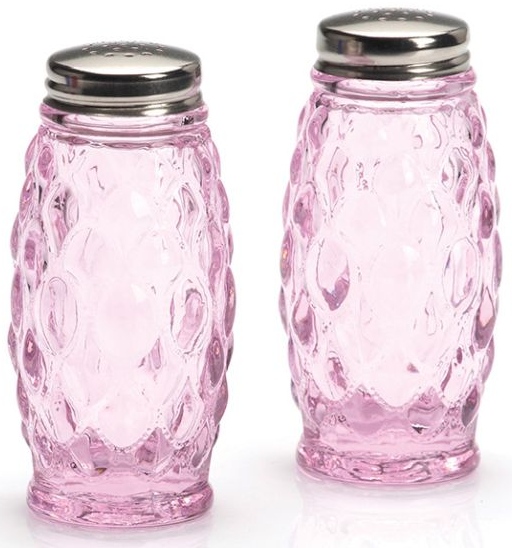 Mosser Glass 234SPPassionPink Elizabeth Series 234 Salt and Pepper Passion Pink