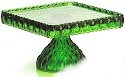 Mosser Glass 234CPHunterGreen Elizabeth Series 234 Cake Plate Hunter Green