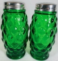 Mosser Glass 234SPHunterGreen Elizabeth Series 234 Salt and Pepper Hunter Green