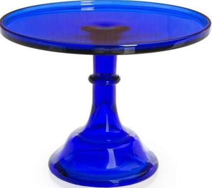 Mosser Glass 24010CCobalt Plain and Simple 240 10 Cake Stand Cake Plate Cobalt Blue