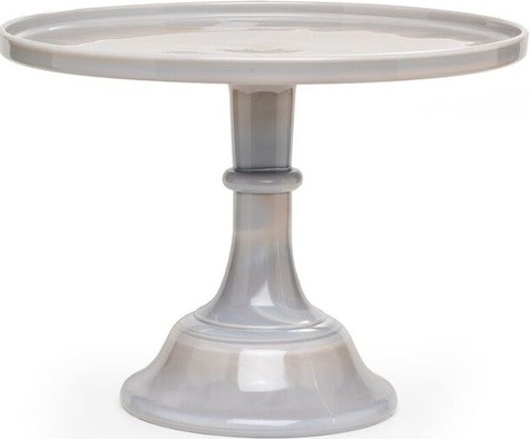 Mosser Glass 24012CMarble Plain and Simple 240 12 Cake Stand Cake Plate Marble