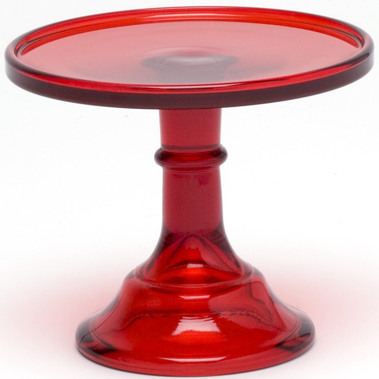 Mosser Glass 2406CRed Plain and Simple 240 6 Cake Stand Cake Plate Red