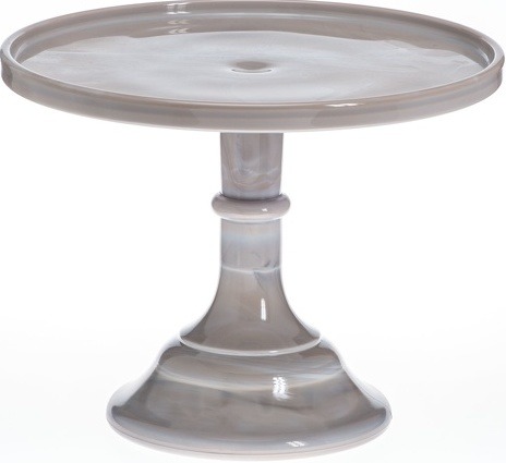 Mosser Glass 2409CMarble Plain and Simple 240 9 Cake Stand Cake Plate Marble