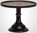 Mosser Glass 24010CBlack Plain and Simple 240 10 Cake Stand Cake Plate Black