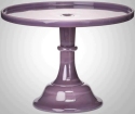 Mosser Glass 24010CEggplant Plain and Simple 240 10 Cake Stand Cake Plate Eggplant