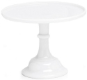 Mosser Glass 24010CMilk Plain and Simple 240 10 Cake Stand Cake Plate Milk