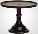 Mosser Glass 24012CBlack Plain and Simple 240 12 Cake Stand Cake Plate Black