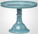 Mosser Glass 24012CGeorgiaBlue Plain and Simple 240 12 Cake Stand Cake Plate Georgia Blue