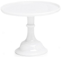 Mosser Glass 24012CMilk Plain and Simple 240 12 Cake Stand Cake Plate Milk