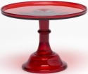 Mosser Glass 24012CRed Plain and Simple 240 12 Cake Stand Cake Plate Red