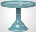 Mosser Glass 2406CGeorgiaBlue Plain and Simple 240 6 Cake Stand Cake Plate Georgia Blue