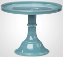 Mosser Glass 2409CGeorgiaBlue Plain and Simple 240 9 Cake Stand Cake Plate Georgia Blue