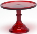 Mosser Glass 2409CRed Plain and Simple 240 9 Cake Stand Cake Plate Red