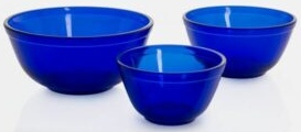 Mosser Glass 245Cobalt Mixing Bowl Set 245 Cobalt