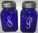 Mosser Glass 247Cobalt Salt and Pepper Set 247 Cobalt