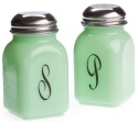 Mosser Glass 247Jadeite Salt and Pepper Set 247 Jadeite