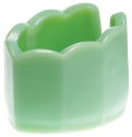 Mosser Glass 249Jadeite Spoon Rest Scalloped 249 Jadeite