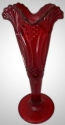 Mosser Glass 301VRed Diamond Classic Set 301 Vase Regular Red