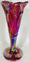 Mosser Glass 301VRedCarn Diamond Classic Set 301 Vase Regular Red Carnival
