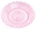 Mosser Glass 304PassionPink Childs ABC Plate 304 Passion Pink
