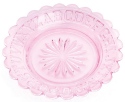 Mosser Glass 304PassonPink Childs ABC Plate 304 Passion Pink