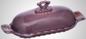 Mosser Glass 335BEggplant Anna Set 335 Stick Butter Dish Eggplant