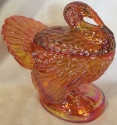 Mosser Glass 402Marigold Turkey Covered Dish 402 Marigold