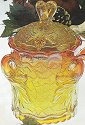 Mosser Glass 408SMarigold Maple Leaf Set 408 Sugar Marigold