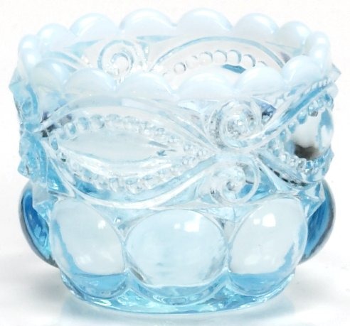 Mosser Glass 409SDAquaOpal Eye Winker Set 409 Salt Dip Aqua Opal