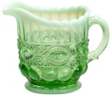 Mosser Glass 409CGreenOpal Eye Winker Set 409 Creamer Green Opal