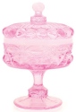 Mosser Glass 409COMSPinkOpal Eye Winker Set 409 Compote Small Pink Opal