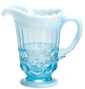 Mosser Glass 409PAquaOpal Eye Winker Set 409 Pitcher Aqua Opal